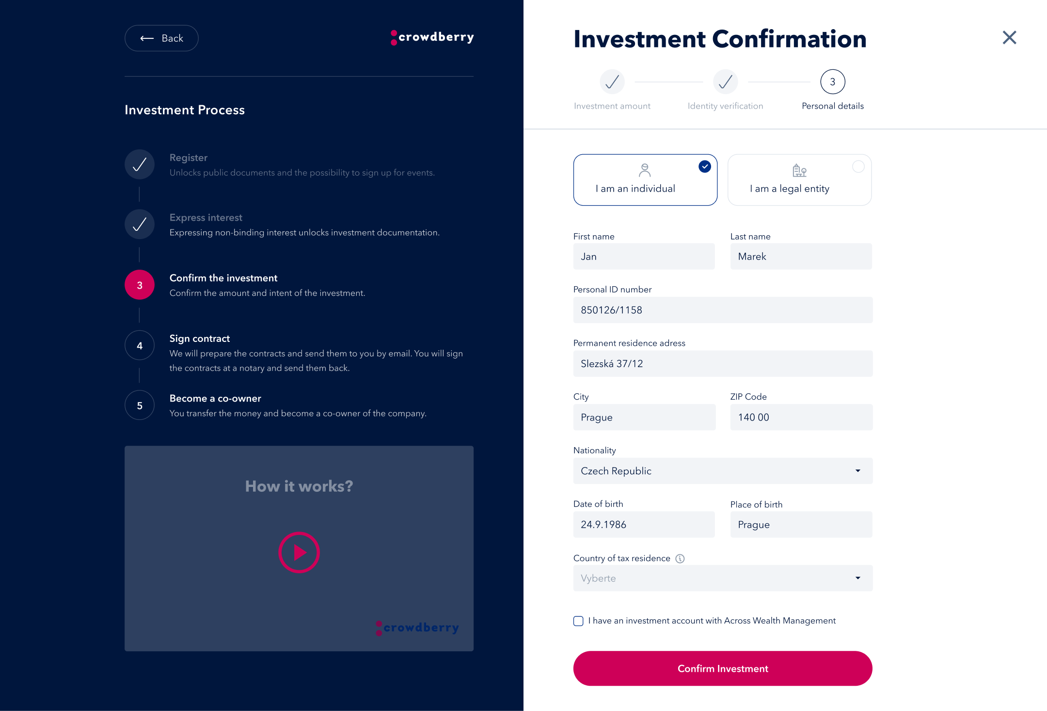 Investment flow