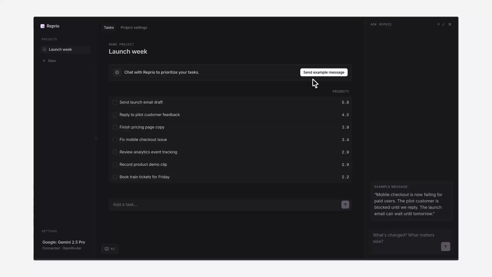 To-do list app where LLM scores and re-ranks your tasks thumbnail
